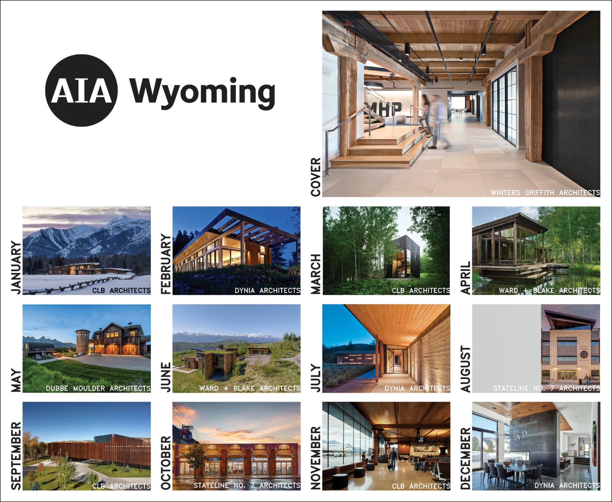 2025 AIA Wyoming Calendar Wyoming Architecture Magazine